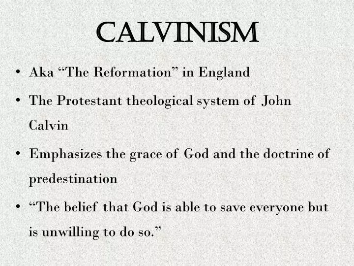 calvinism