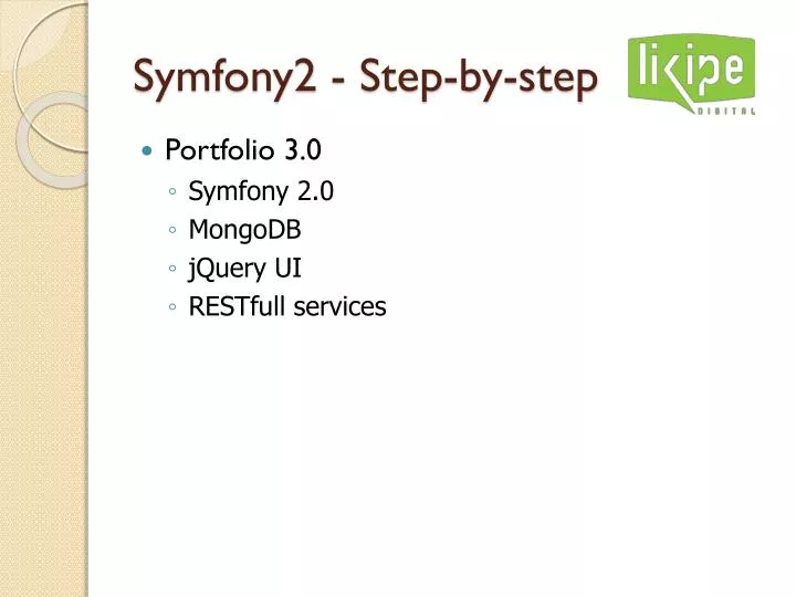 symfony2 step by step