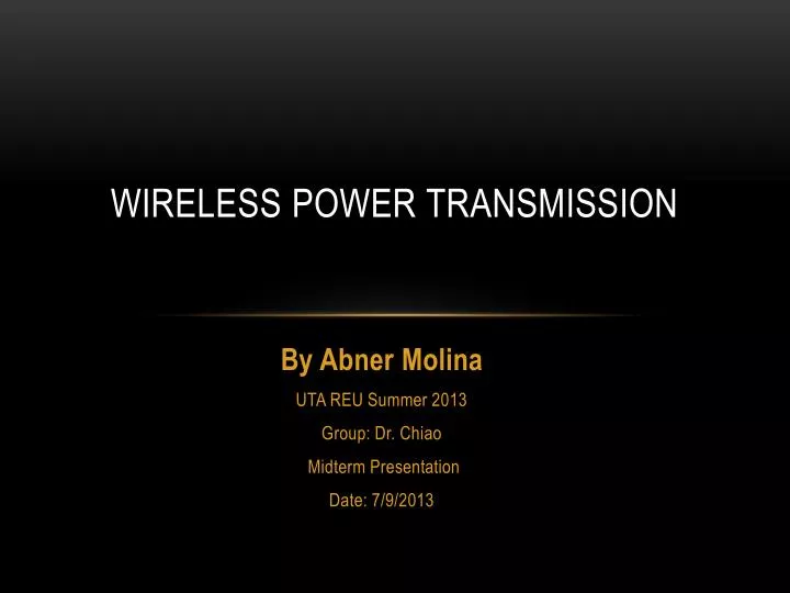 wireless power transmission