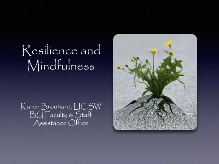 resilience and mindfulness