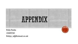 APPENDIX