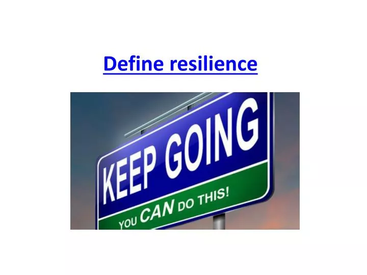 define resilience