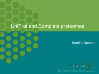 UniProt and Complete proteomes