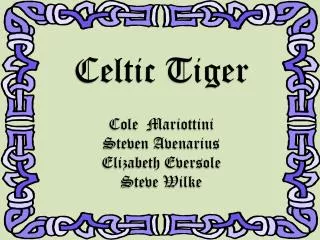 Celtic Tiger Cole Mariottini Steven Avenarius Elizabeth Eversole Steve Wilke