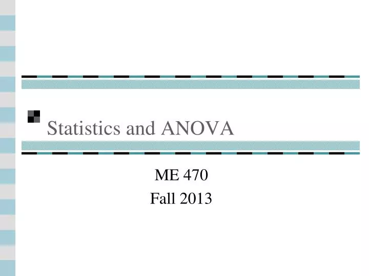 statistics and anova