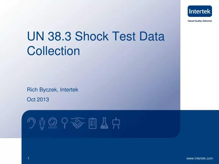 un 38 3 shock test data collection