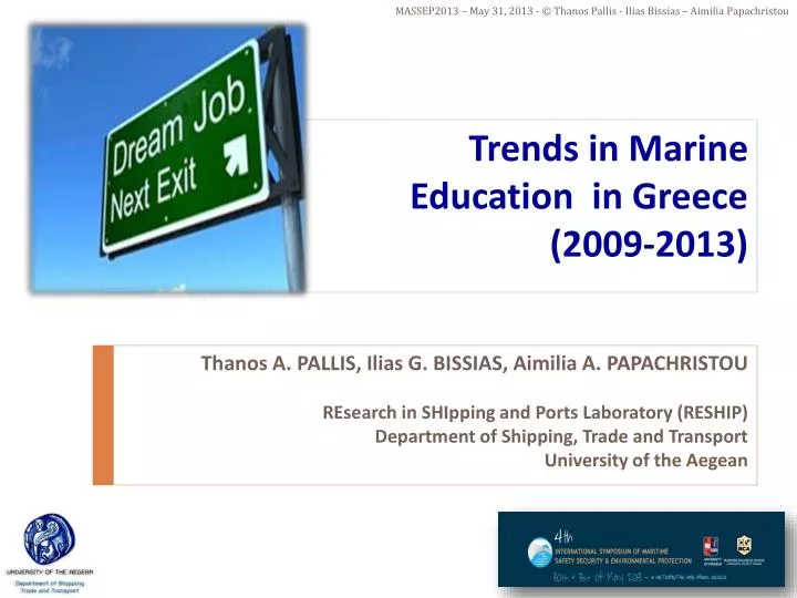 trends in marine education in greece 2009 2013