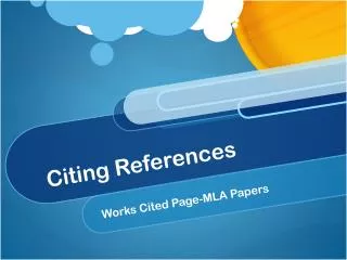 Citing References