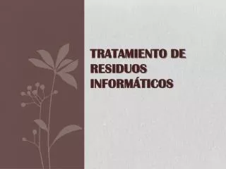 tratamiento de residuos inform ticos