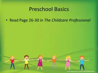 Preschool Basics