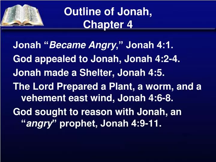 outline of jonah chapter 4