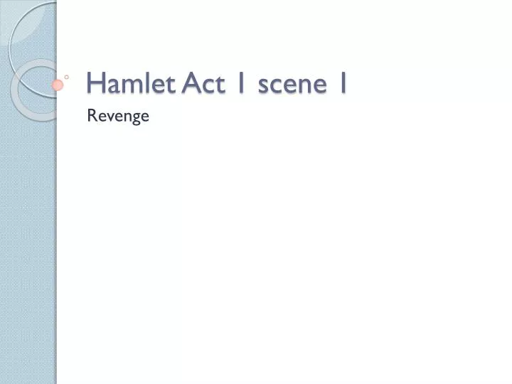 hamlet act 1 scene 1