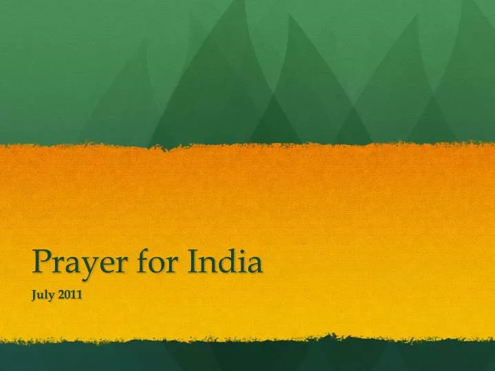prayer for india