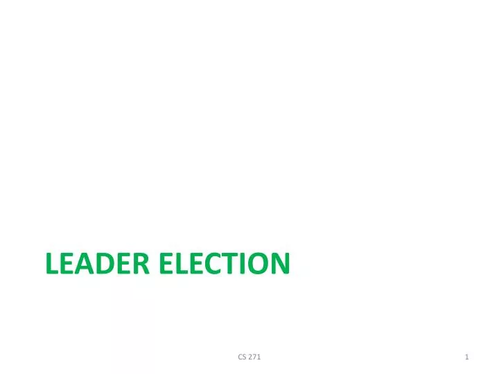 leader election