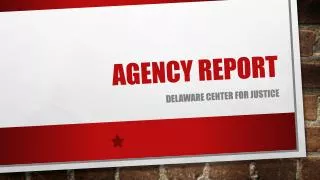 Agency Report
