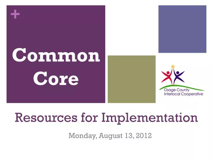 resources for implementation