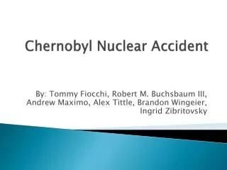 Chernobyl Nuclear Accident