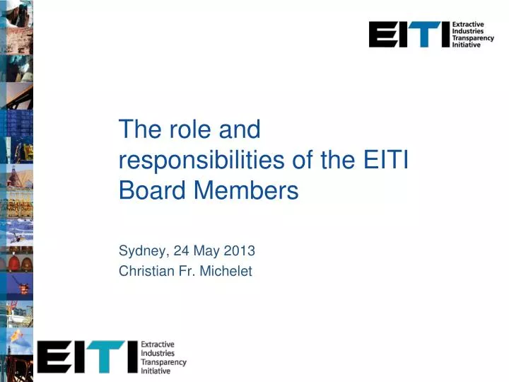 the role and responsibilities of the eiti board members