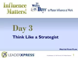 Day 3 Think Like a Strategist