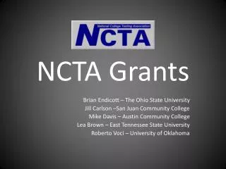 NCTA Grants