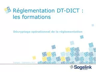 Réglementation DT-DICT : les formations