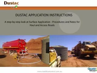 A step-by-step look at Surface Application - Procedures and Rates for Haul and Access Roads