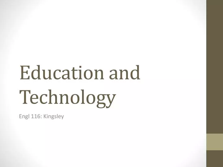 education and technology