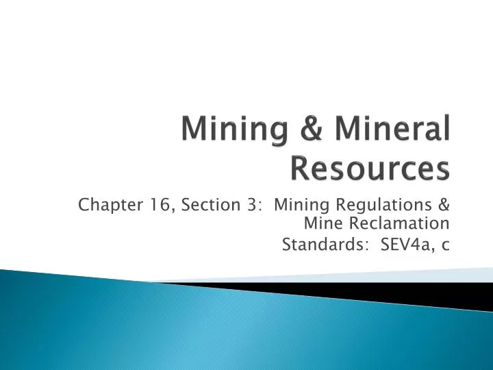 mining mineral resources
