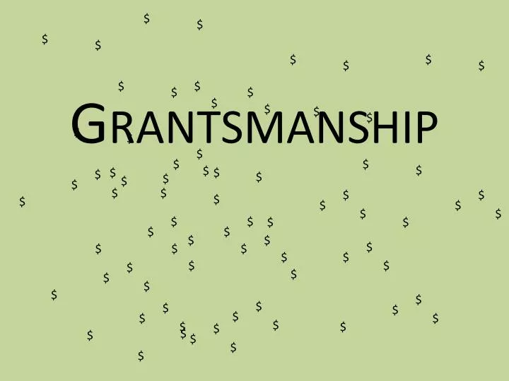 grantsmanship