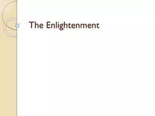 the enlightenment
