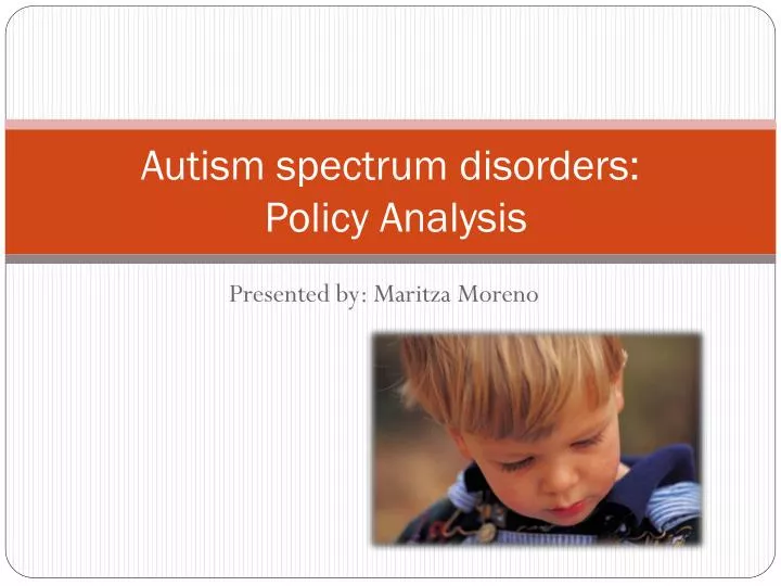 autism spectrum disorders policy analysis