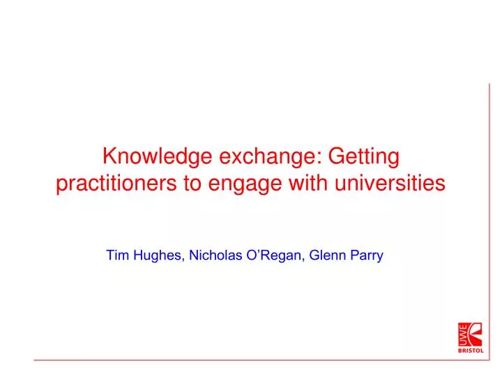 knowledge exchange getting practitioners to engage with universities