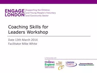Coaching Skills for Leaders Workshop