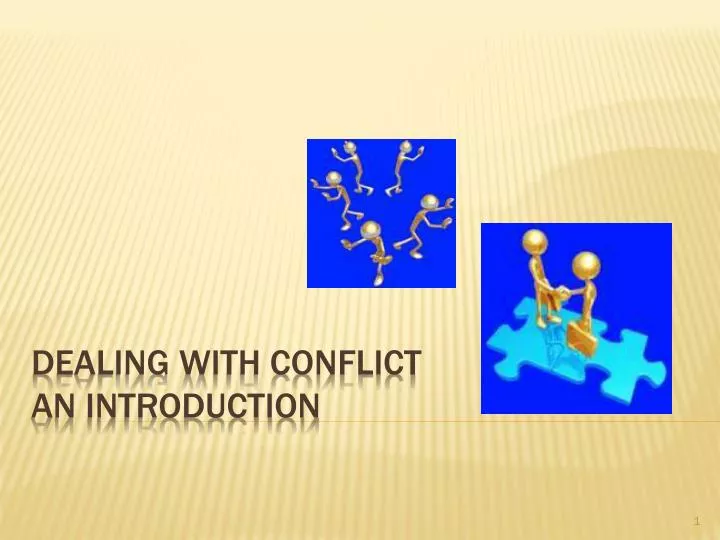 dealing with conflict an introduction