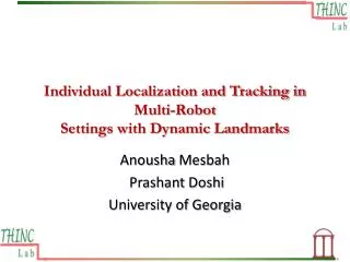 Individual Localization and Tracking in Multi-Robot Settings with Dynamic Landmarks
