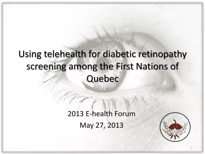 using telehealth for diabetic retinopathy screening among the first nations of quebec