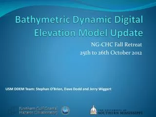 Bathymetric Dynamic Digital Elevation Model Update