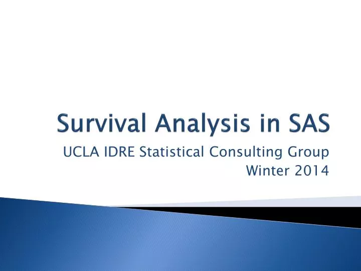 survival analysis in sas