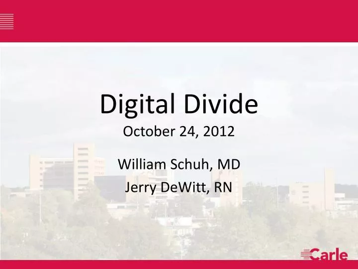 digital divide october 24 2012