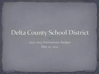 Delta County School District