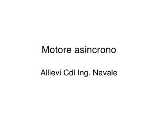 motore asincrono