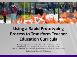 Using a Rapid Prototyping Process to Transform Teacher Education Curricula