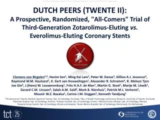 DUTCH PEERS (TWENTE II):