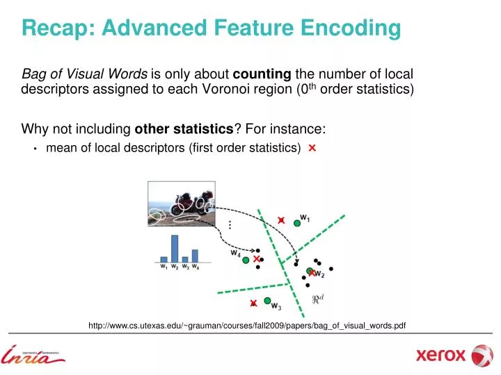 recap advanced feature encoding