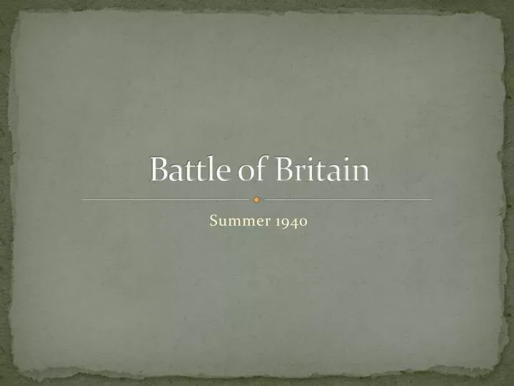 battle of britain