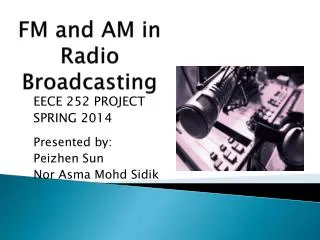 FM and AM in Radio Broadcasting