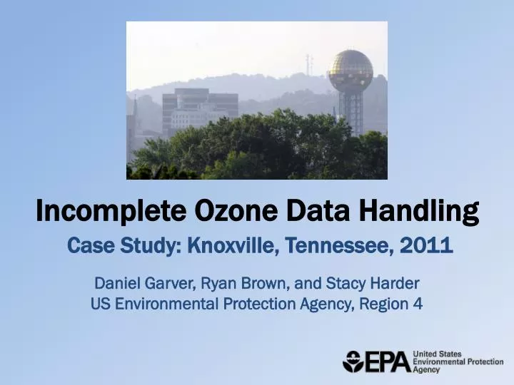 incomplete ozone data handling case study knoxville tennessee 2011