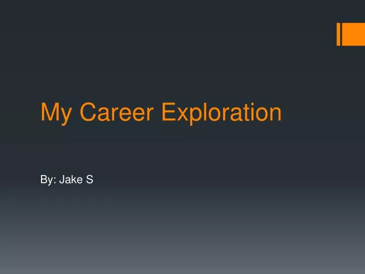 my career exploration