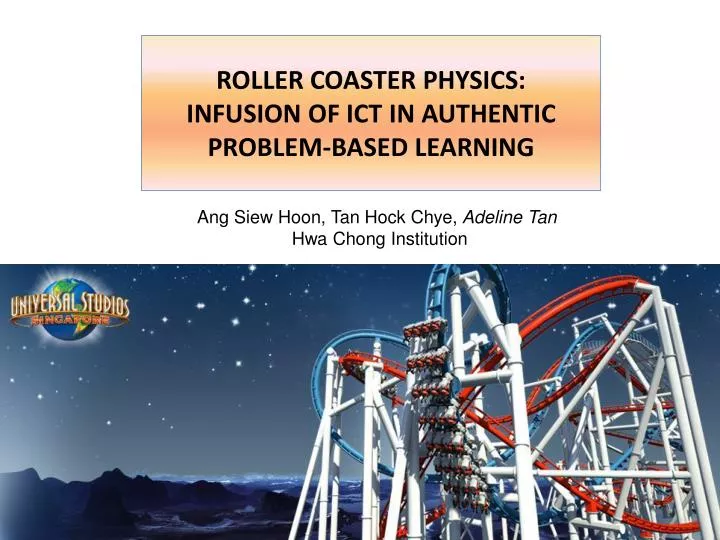 roller coaster physics infusion of ict in authentic problem based learning