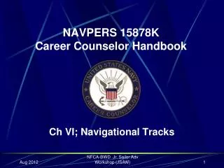 NAVPERS 15878K Career Counselor Handbook